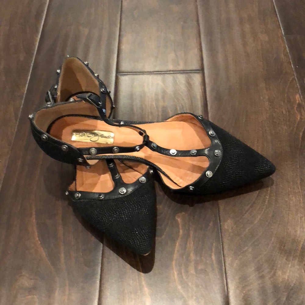Halogen T-Strap Flats